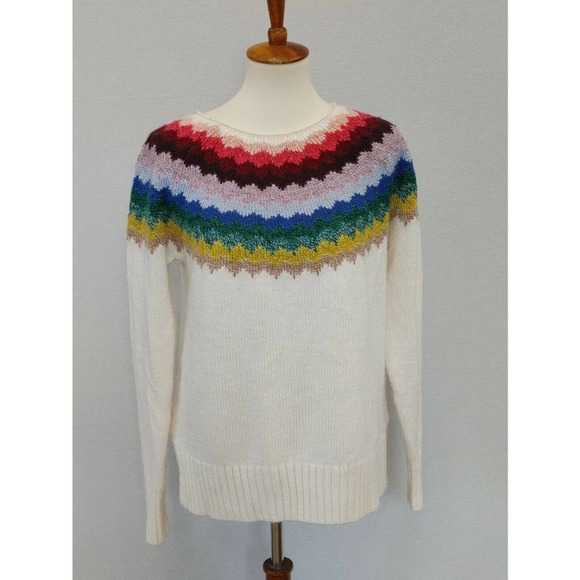 Multicolor Chevron Women's Sweater - Picture 1 of 6